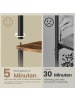 VASAGLE Standregal Braylin in Braun-Schwarz - (B)38 x (H)173.4 x (T)23.8 cm
