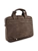 Marc O'Polo Aktentasche Leder 37 cm Laptopfach dark nickle