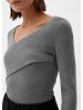 s.Oliver BLACK LABEL Strickpullover langarm in Grau