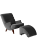 58 aufm Kessel Sessel Kajsa 71x80x101 Bezug Samtvelours Buche nussbaum/anthrazit
