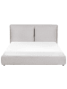 Beliani Doppelbett BAJONNA in Grau/Schwarz - (W) 180 x (H) 94 x (L) 235 cm