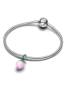 Pandora Charm-Anhänger Silber Murano Pinkfarbener Apfel