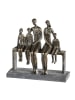 GILDE Skulptur "We are family" in Grau - H. 26 cm