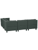 Beliani 5-tlg Ecksofa UNSTAD in Grün/Schwarz