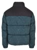 Urban Classics Urban Classics Herren AOP Retro Puffer Jacket in bottlegreen damast aop