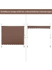 COSTWAY Klemmmarkise 200 cm in Braun