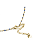 Luxenter Halskette aus natürlichem Lapislazuli mit 18-karätigem Gelbgold-Finish – Viwing
