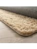 KADIMA DESIGN Hochflor Teppich Shaggy waschbar Unifarben Schlafzimmer in Beige