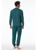 Schiesser Pyjama kurz für Herren in trkis