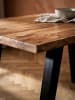 KADIMA DESIGN Esstisch Akazie mit Baumkante, Kompakt, Industrial Style