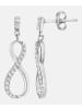 Diamant L'éternel Ohrhänger aus 375 Weißgold mit Zirkonia Infinity-Design