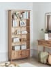 Beliani Bücherregal SALTON in Braun - (W) 85 x (H) 179 x (L) 22 cm