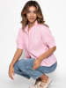 SASSYCLASSY Kurzarm Musselin Bluse in Rosa
