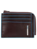 Piquadro Blue Square Kreditkartenetui RFID Leder 11 cm in mahogany