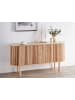 Beliani Sideboard MANARA in Braun - (W) 149 x (H) 75 x (L) 40 cm