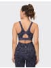 Venice Beach Top VB Abigail in AOP line art blue mussel