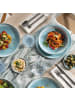 like. by Villeroy & Boch 6er Set Pastaschalen Perlemor Aqua in Blau ø 22,2 cm in blau