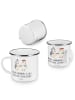 Mr. & Mrs. Panda Camping Emaille Tasse 50. Hochzeitstag Goldene ... in Weiß