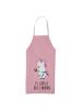Mr. & Mrs. Panda Grillschürze Einhorn Muffin mit Spruch in Rot Pastell