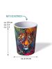 Stoneline Shotbecher 4 cl rPET Set 4-teilig, Eichstrich bei 2 cl und 4 cl in Tiger