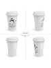 Mr. & Mrs. Panda Kaffeebecher Panda ZuMenschmenhalt mit Spruch in Weiß