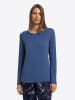 Hanro Longsleeve Loungy Nights in slate blue