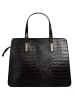 Cluty Handtasche echt Leder in schwarz