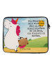 Mr. & Mrs. Panda Laptop Case Einhorn Koffer Design mit Spruch in Weiß
