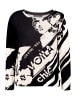Betty Barclay Casual-Shirt mit Gummizug in Schwarz/Weiß
