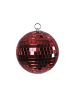 SATISFIRE Spiegelkugel Mirrorball Discokugel D: 20cm in rot