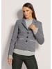 MADELEINE Eleganter Jerseyblazer in Kurzform in steingrau / wollweiß / melange