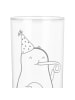 Mr. & Mrs. Panda Wasserglas Avocado Feier ohne Spruch in Transparent