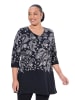Ulla Popken Longshirt in schwarz