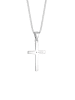 Elli DIAMONDS  Halskette 925 Sterling Silber Kreuz in Silber