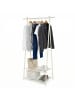 SONGMICS Wäscheständer Pataye in Weiß - (B)87.5 x (H)155 x (T)41 cm