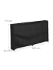 relaxdays Kaminholzregal in Schwarz - (B)200 x (H)110 x (T)29 cm