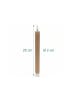 relaxdays 2 x LED Stabkerzen in Mocha-Mousse