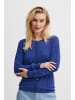 PULZ Jeans Strickjacke PZSARA Regular fit in Dazzling Blue Melange