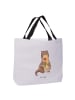 Mr. & Mrs. Panda Damen Schultertasche Otter Blumenstrauß ohne Sp... in Grau Pastell