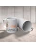 Mr. & Mrs. Panda Kaffeetasse Hasen Muschel mit Spruch in Grau Pastell