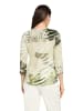 Betty Barclay Basic Shirt mit Print in Khaki/Cream