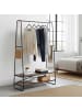relaxdays Kleiderständer in Braun/ Schwarz - (B)100 x (H)160 x (T)45 cm