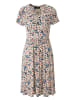 Aniston CASUAL Sommerkleid in wollweiß-jeansblau-rot-marine