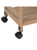 5five Simply Smart Mobiler Küchenwagen COME, 3 Ebenen in Braun, (B) 30 x (H) 80 x (L) 60 cm