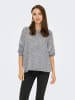 JDY Strickpullover in Light Grey Melange