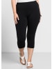 sheego Caprileggings in schwarz
