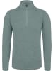 Normani Outdoor Sports Herren Merino Langarm mit 1/4 Zipper Canberra in Blau