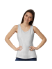 tectake Einfarbiges Damen Top, hellgrau