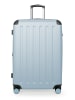 Hauptstadtkoffer Spree - Großer Koffer erweiterbar XL Trolley Aufgabegepäck, TSA, in Pool blau