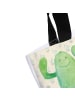 Mr. & Mrs. Panda Tote Bag Kaktus Happy mit Spruch in Kaktus Grün